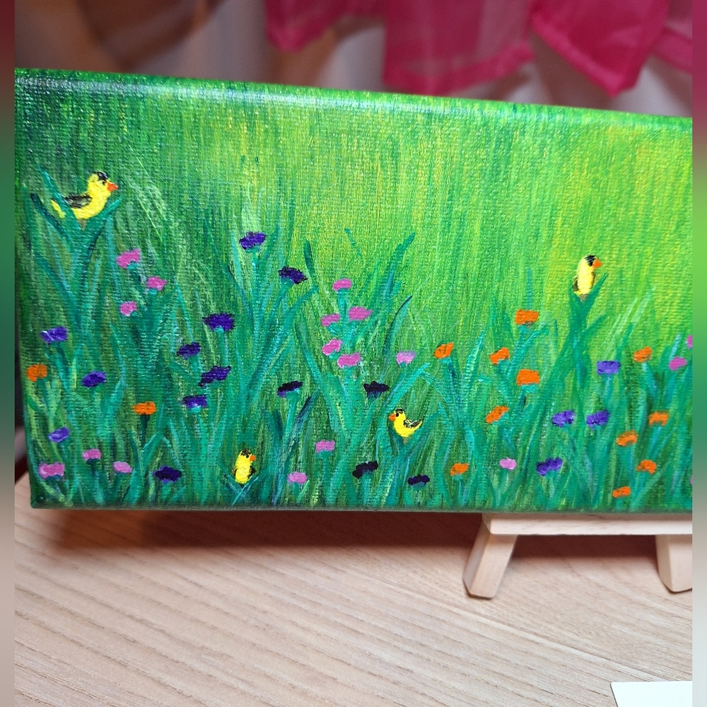 "In Bloom" Hand-painted Canvas - Picture 4 of 14